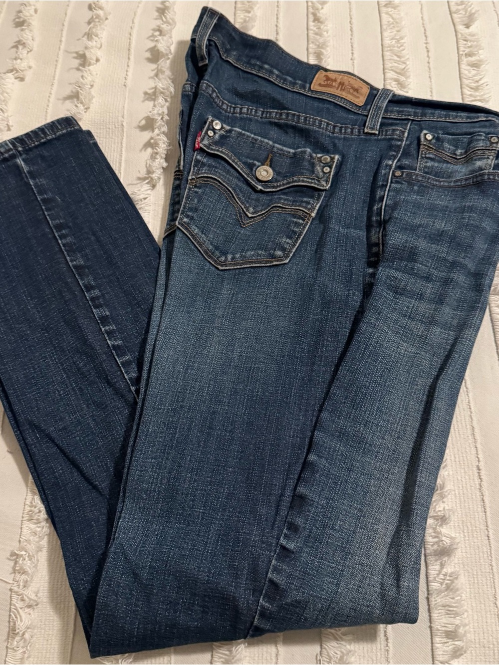 Levi’s 505 Women's Dark Wash Denim Jeans 30W 32L